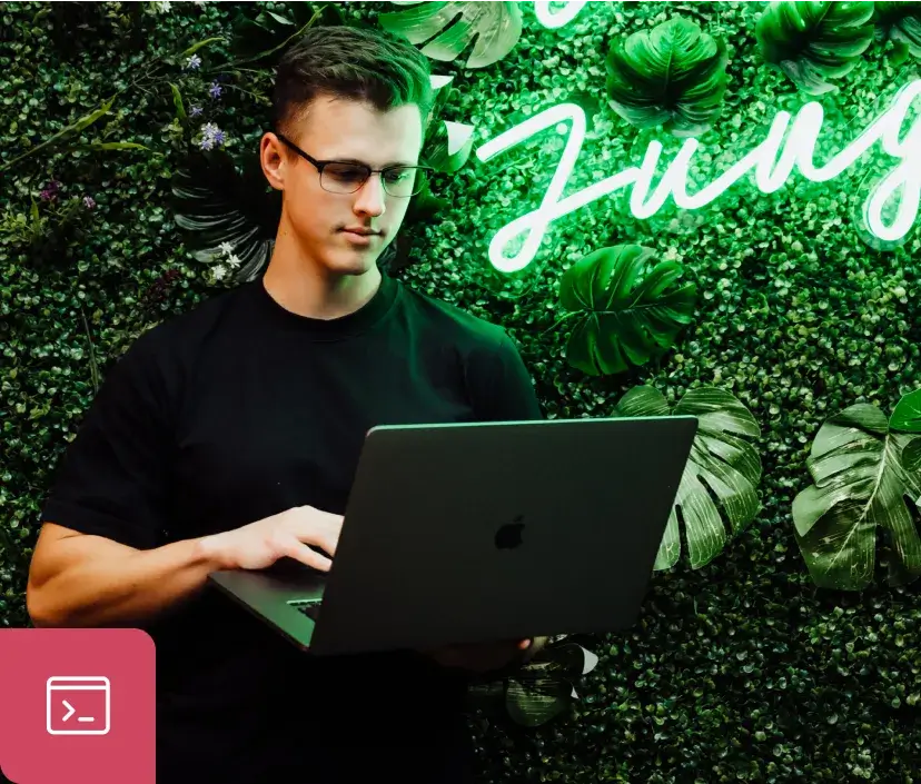 Developer - green background